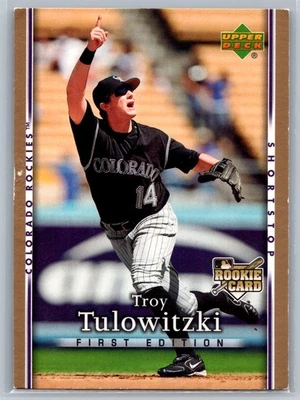 Troy Tulowitzki 2007 Upper Deck First Edition Rookie #17 - Image 1 of 2