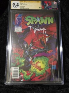 Spawn #1 Newsstand - CGC SS 9.4 - 1992 - WP - SS Todd McFarlane 🔑 - Picture 1 of 2