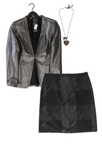 Completo moda donna taglia M con Blacky Dress blazer taglia 40 e collana - Picture 1 of 11