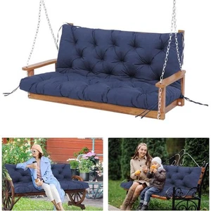47 x 40 in. 3-Seater Replacement Outdoor Swing Cushions with Back Support, Bench - Picture 1 of 7