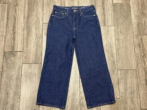 J Crew Jeans Damen 27 Petite Blue Denim 96 Slim Wide High Rise Stretch - Bild 1 von 6