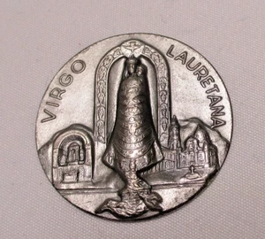 Vintage Our Lady of Virgo Lauretana Medal (1 inch, 1g) - Picture 1 of 5