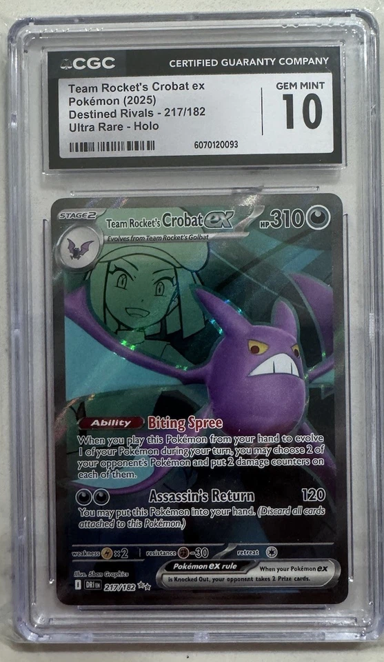 Team Rocket's Crobat ex Pokémon (2025) Destined Rivals - 217/182 - Image 1 of 1