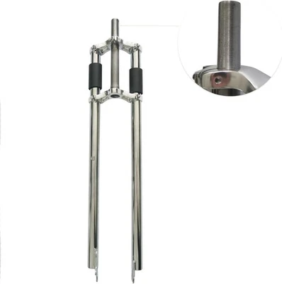 1 inch Threaded Bike Fork 26"/700C/29" Triple Tree Non Suspension Bicycle Fork - Image 1 of 4
