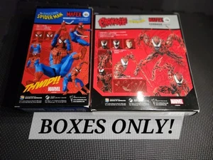 BOXES ONLY Mafex Spider-man & Carnage Marvel No Figures - Picture 1 of 3