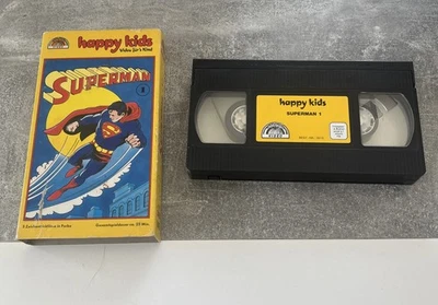 Superman 1 - Trickfilm Kinder - VHS Video Kassette Zustand Gut Vintage Selten - Bild 1 von 3