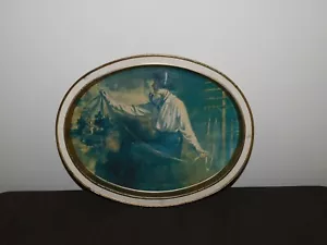 VINTAGE 14 1/2" ACROSS WEAVERS OF SPEECH BELL TELEPHONE METAL SERVING TRAY - Picture 1 of 11