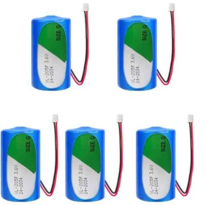 5pcs XL-205F 3.6V D 19000MAH Battery 2.54 Plug PLC Memory Backup Power Supply - Image 1 of 2