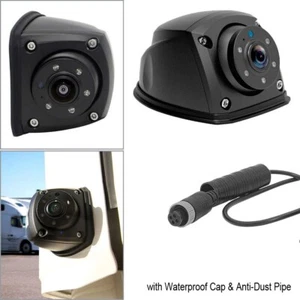 4PIN Forward/Side View Camera CCD IR LEDs Night Waterproof 9-24v Truck Caravan - Picture 1 of 16