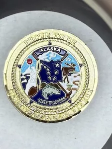Moneda Desafío Coraje Integridad Lealtad Troopers Alaska State Troopers - Imagen 1 de 3