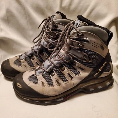 Botas de senderismo Salomon 4D Chassis Gore-Tex Contagrip para mujer talla 8 1/2 azules Foto 1 de 4