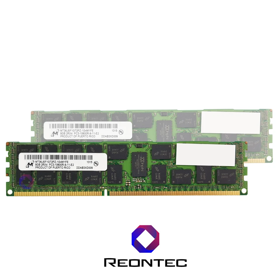 8 Go Serveur Ram Micron PC3 - 10600R DDR3 MT36JSF1G72PZ-1G4M1FE 2Rx4 - Photo 1/1