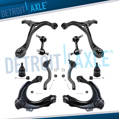 Front Upper Lower Control Arms Sway Bars Tie Rods for Acura TSX Honda Accord - Image 1 of 4