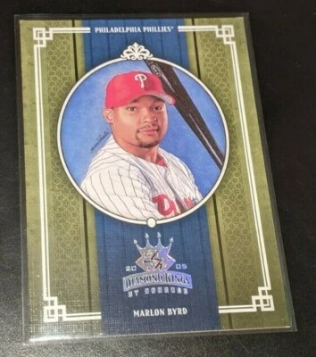 Marlon Byrd Philadelphia Phillies 2005 Donruss Diamond Kings #382 Parallel /25 - Image 1 of 2