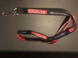 Raceline Wheels Black Red LANYARD W/ METAL CLASP - NICE!!! - Picture 1 of 1