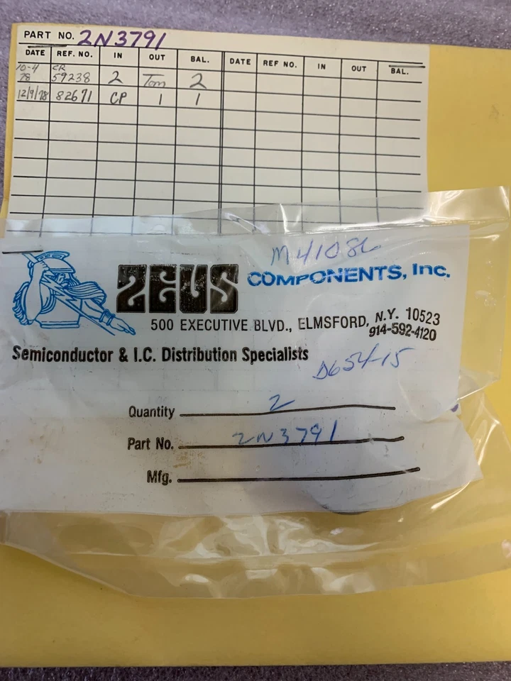 PN# 2N3791 - PPC PRODUCTS - TRANSISTOR - Image 1 of 4