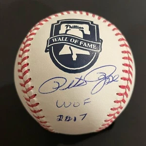 Pete Rose Signed Official Phillies Wall of Fame Baseball with Inscription! Rare! - Picture 1 of 3