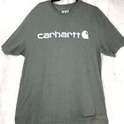 Mens Carhart Loose Fit Heavyweight Short Sleeve Logo Grsphic TShirt Large