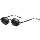 Retro Oval Steampunk Sunglasses Men Women Vintage Gothic Metal Frame Glasses