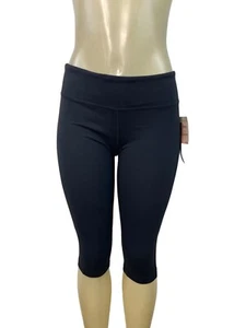Zella Womens Black Mid-Rise Capri Leggings M - Zeltek Ultimate Stretch - New - Picture 1 of 7