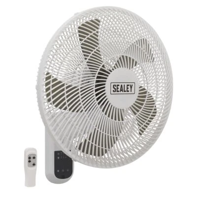 Sealey SWF18WR Wall Fan 3-Speed 18" with Remote Control 230V - Image 1 of 4