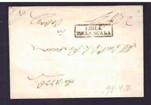 Präphilatelistischer Bogen Stempel Isola della Scala Verona WA16 - Bild 1 von 1