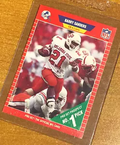 Juego profesional 1989 - #494 Barry Sanders (tarjeta de novato) (RC) ¡Nílido! - Imagen 1 de 3