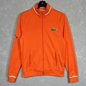 Lacoste Tennis Jacket Miami Open Sport Full Zip Men’s Small Size 3 Orange - Picture 1 of 14