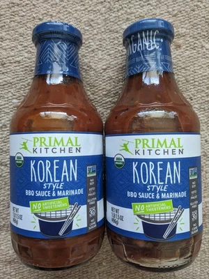 Paquete de 2 salsa y adobo para barbacoa estilo coreano ceto orgánico Primal Kitchen (total 35 oz) Foto 1 de 3