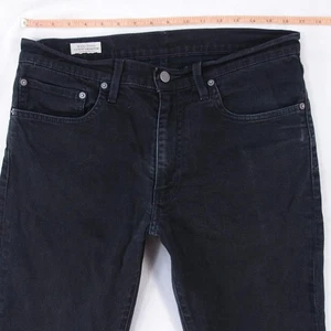 Mens Levi's 511 Stretch Slim Skinny Black Jeans W33 L34 - Picture 1 of 8