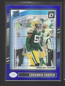 2024 Donruss Optic Edgerrin Cooper Rated Rookie Blue Hyper Prizm RC #231 Packers - Bild 1 von 2