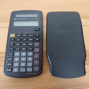 Texas Instruments BA-35 Solar Calculator Business Analyst Tested Working - Picture 1 of 6