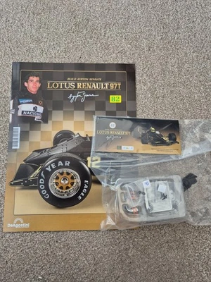 1/8 DEAGOSTINI COSTRUIRE IL 1985 LOTUS RENAULT 97T AYRTON SENNA F1 AUTO PROBLEMA - Immagine 1 di 3