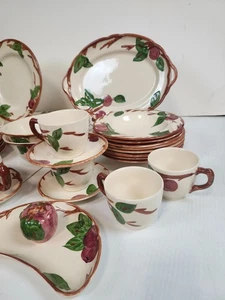 Franziskaner Apfel Muster Teller, Tassen, Schalen England (Ersatzstücke) - Bild 1 von 44