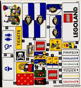 NEW Lego 40346 Sticker Sheet #2 ONLY Genuine Stickers Parts Pieces Bricks Sets - Picture 1 of 1
