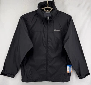 COLUMBIA Mens Black Sz LARGE Glennaker Lake™ II Rain Jacket Packable Waterproof - Picture 1 of 12