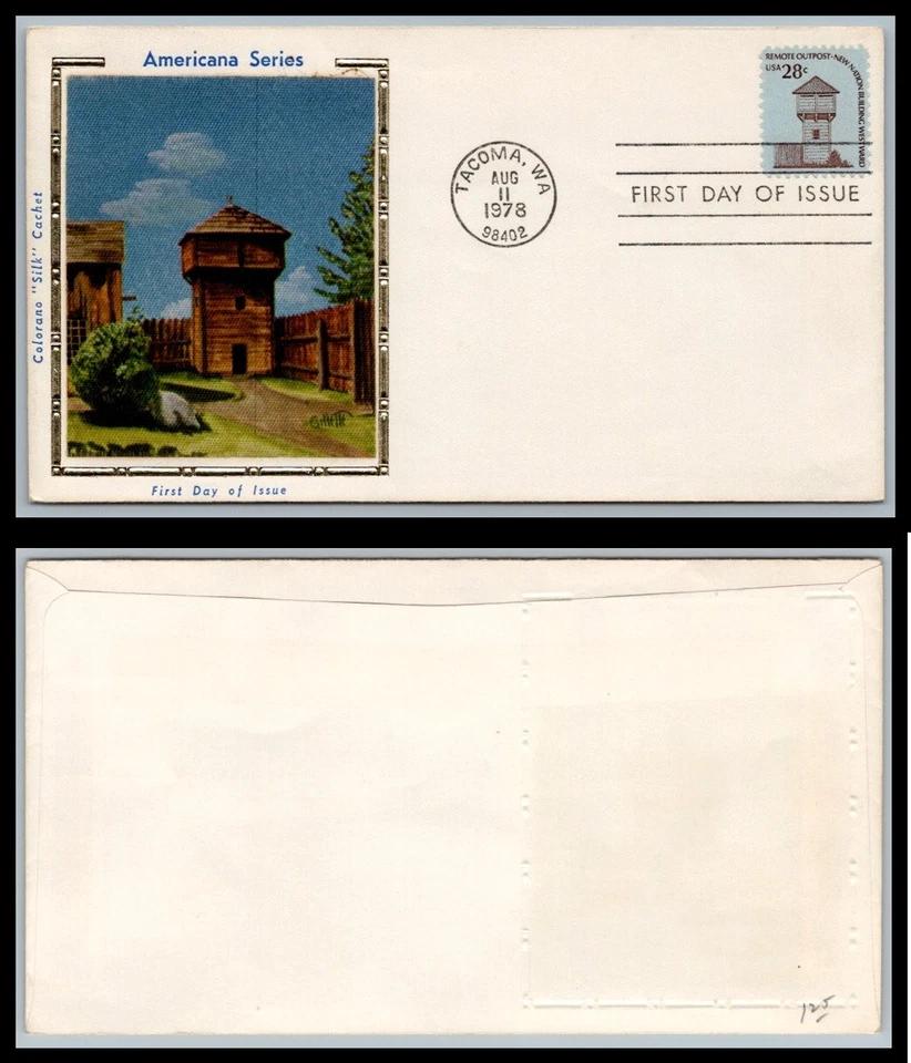 US FDC # 1604 28c Fort Nisqually  Colorano   1978, 9p8834 - Image 1 of 1