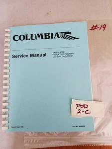 Columbia ParCar 99496-80 1963-80 Harley Gas Golf Car Service Manual - Picture 1 of 3