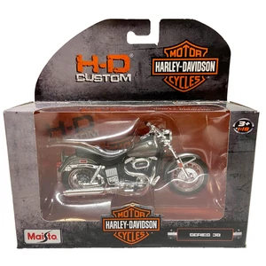 Motocicleta Harley-Davidson 1977 FXS Low Rider Maisto 1:18 HD Custom Series 38 - Imagen 1 de 14
