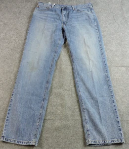 Levis 541 Mens FITS 38x33 (tag 38x34) Washout Distressed Denim Blue Jeans - Picture 1 of 14
