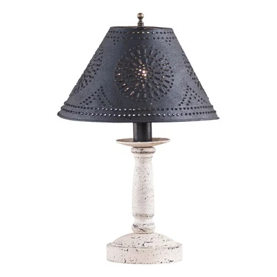Butcher's Lamp in Americana White with Shade - Image 1 of 3