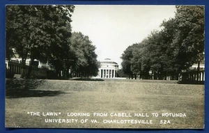 Charlottesville University Virginia va Rotunda from Cabell Hall Photo Postcard - Picture 1 of 2