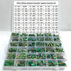 Kit Assortimento Condensatore Elettrolitico Alluminio 36 Valori Basso ESR 1uF 330uF 470uF - Foto 1 di 2
