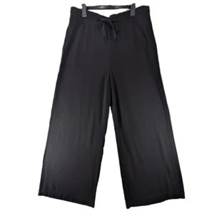 Lou grau schwarz weich weites Bein Hose Ann Taylor Taschen Damen Pull-On Relax Gr. XL - Bild 1 von 9