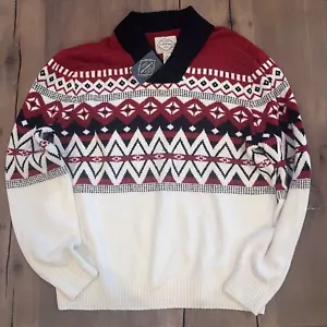 St Johns Bay Herren XXL Pullover Ski Fair Isle Langarm Pulli NEU - Bild 1 von 6
