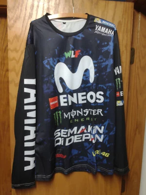 Camiseta deportiva manga larga Yamaha Racing Monster enduro MTB motocross Foto 1 de 3