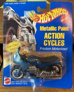 RARE!! 1997 Hot Wheels Metallic Paint Action Cycle • Friction Motorized • #8345 - Picture 1 of 5