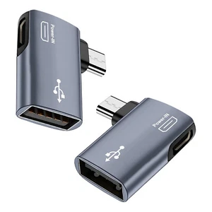 Für Amazon Firestick 4K - silber OTG Adapter linker oder rechter Winkel Micro-USB-Anschluss - Bild 1 von 12