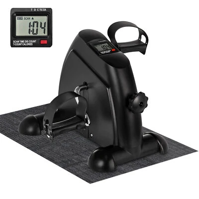 Mini Exercise Bike Pedal Exerciser Foot Peddler Leg &Arm Exerciesr Home Exercise - Image 1 of 4