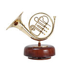 French Horn  Box Classical Wind Up Musicbox Twirling  Box A6U3